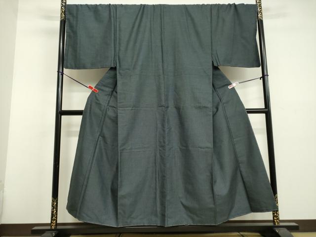 平和屋着物●男性　紬　アンサンブル　100亀甲　総詰め　キングサイズ　正絹　逸品　DAAU0816tw