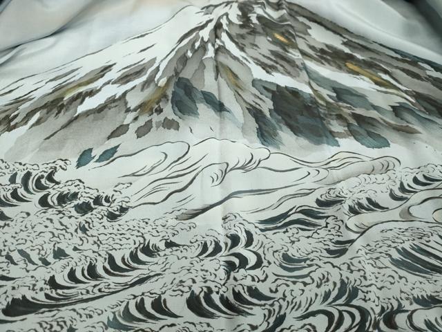 平和屋着物●男性　紬　アンサンブル　100亀甲　総詰め　キングサイズ　正絹　逸品　DAAU0816tw