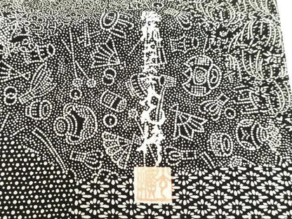 平和屋着物●伝統工芸師 服部光擴 訪問着 寄せ小紋柄 正絹 逸品 DAAU0817tw