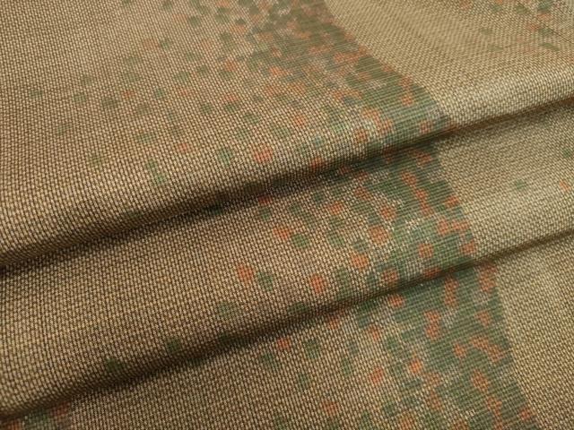 平和屋着物●上質な紬 抽象間道 正絹 逸品 DAAU0868tw