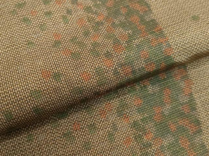 平和屋着物●上質な紬 抽象間道 正絹 逸品 DAAU0868tw