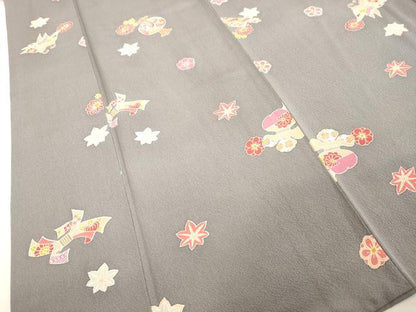 平和屋着物●上質な小紋　宝尽くし舞花文　正絹　逸品　DAAU0872tw