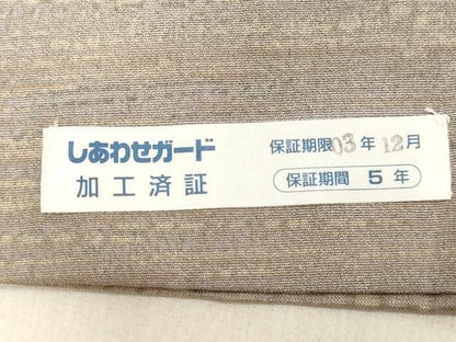 平和屋着物●本場染大島紬 訪問着 霞文 正絹 逸品 DAAU0882tw