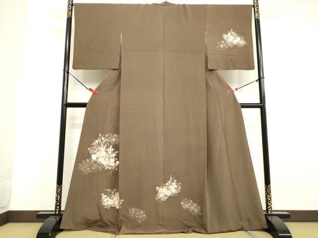 平和屋着物●訪問着 花鳥文 金彩 正絹 逸品 DAAU0889tw
