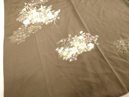 平和屋着物●訪問着 花鳥文 金彩 正絹 逸品 DAAU0889tw