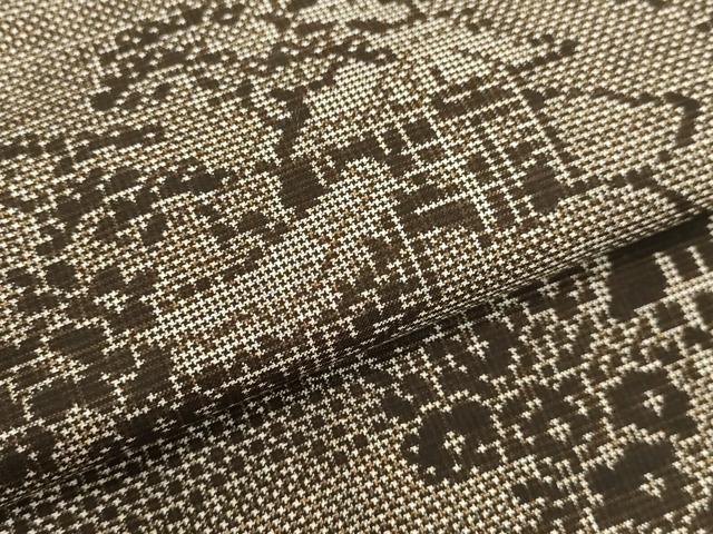 平和屋着物●本場大島紬 7マルキ 雲取り風景文 正絹 逸品 DAAU0890tw