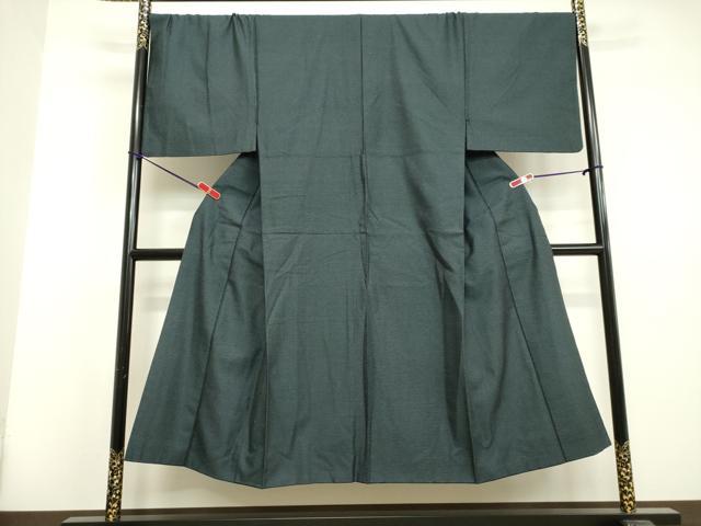 平和屋着物●男性　紬　アンサンブル　120亀甲　正絹　逸品　DAAU0892tw