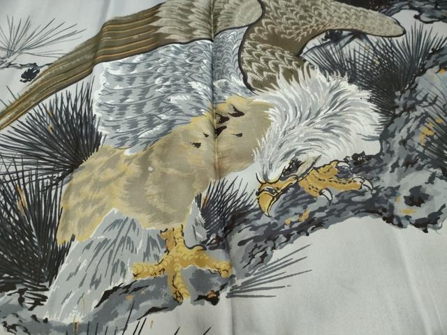 平和屋着物●男性　紬　アンサンブル　120亀甲　正絹　逸品　DAAU0892tw