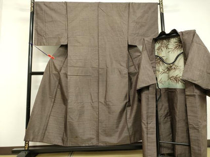 平和屋着物●男性 本場大島紬 アンサンブル 亀甲柄 正絹 逸品 DAAU0928tw