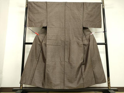 平和屋着物●男性 本場大島紬 アンサンブル 亀甲柄 正絹 逸品 DAAU0928tw