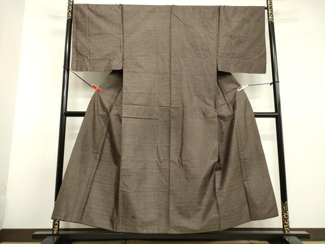 平和屋着物●男性 本場大島紬 アンサンブル 亀甲柄 正絹 逸品 DAAU0928tw