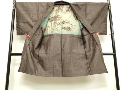 平和屋着物●男性 本場大島紬 アンサンブル 亀甲柄 正絹 逸品 DAAU0928tw