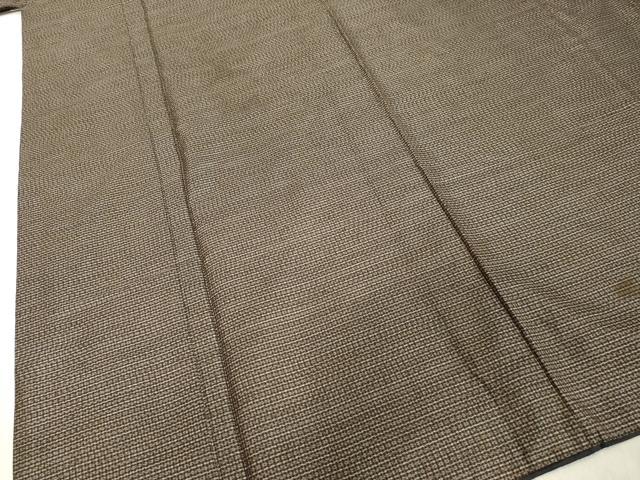 平和屋着物●男性 本場大島紬 アンサンブル 亀甲柄 正絹 逸品 DAAU0928tw