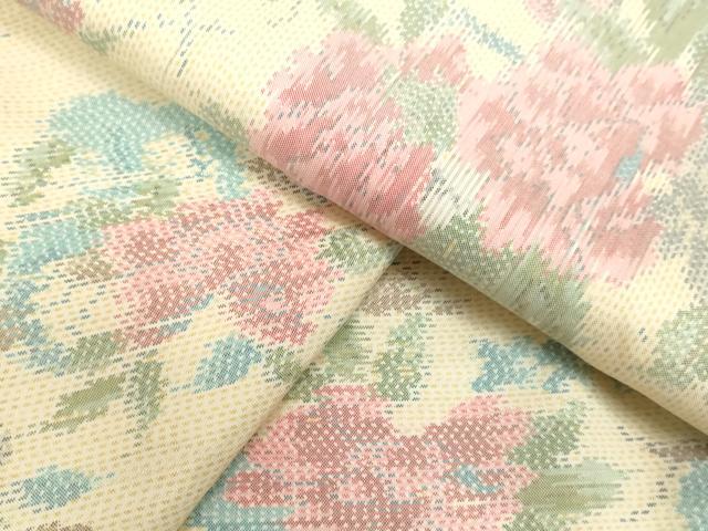 平和屋着物●本場大島紬 総絣 草花文 正絹 逸品 DAAU0931tw