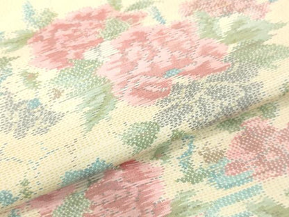 平和屋着物●本場大島紬 総絣 草花文 正絹 逸品 DAAU0931tw