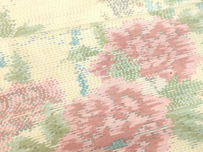 平和屋着物●本場大島紬 総絣 草花文 正絹 逸品 DAAU0931tw