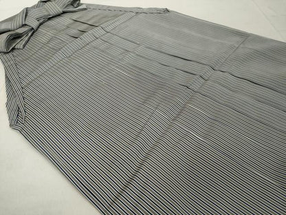 平和屋着物●御殿平袴　勝股修一郎　男性　行灯袴　縞　正絹　逸品　未使用　DAAU0937tw