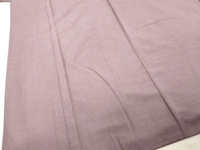 平和屋着物●上質な紬 浅紫色 正絹 逸品 DAAU0942tw