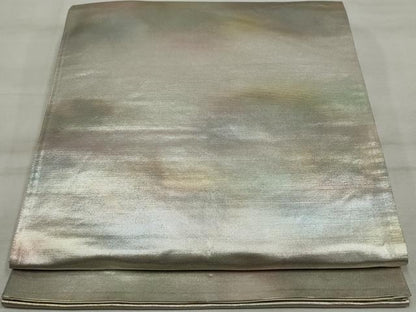 平和屋着物◎六通柄袋帯 霞文 正絹 逸品 DAAU1097qa