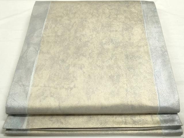 平和屋着物◎六通柄袋帯 霞文 引箔 正絹 逸品 DAAU1348qa