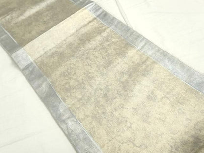 平和屋着物◎六通柄袋帯 霞文 引箔 正絹 逸品 DAAU1348qa