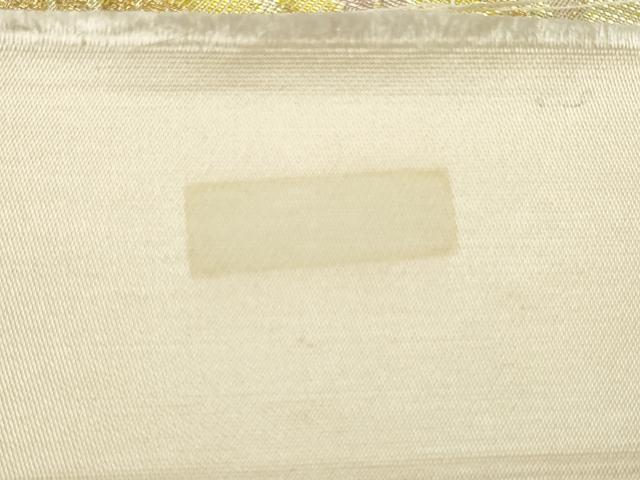 平和屋着物◎六通柄袋帯　吉祥花丸文　金糸　引箔　正絹　逸品　DAAU1579xg