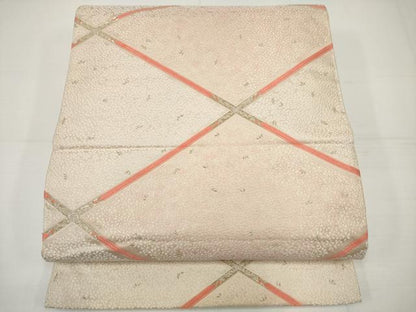 平和屋着物◎六通柄袋帯 天井舞桜文 金銀糸 正絹 逸品 DAAU1588xg