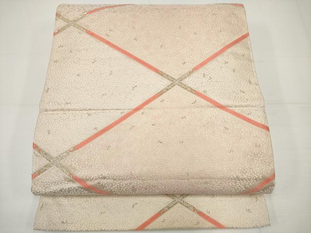 平和屋着物◎六通柄袋帯 天井舞桜文 金銀糸 正絹 逸品 DAAU1588xg