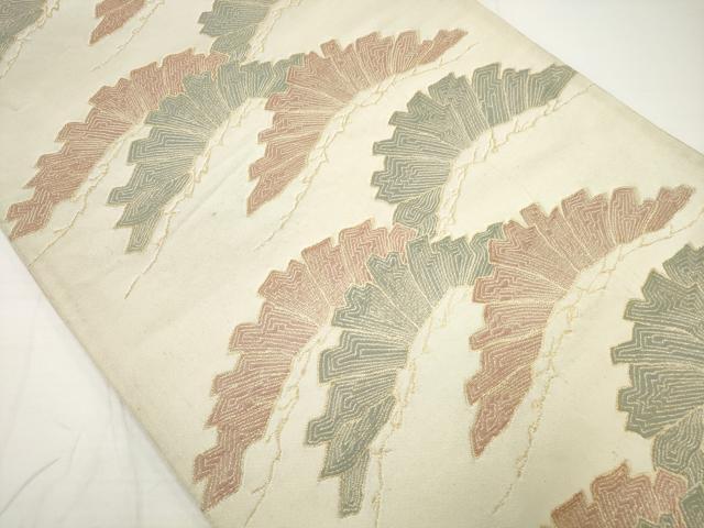 平和屋着物◎六通柄袋帯 松文 金糸 正絹 逸品 DAAU1598xg