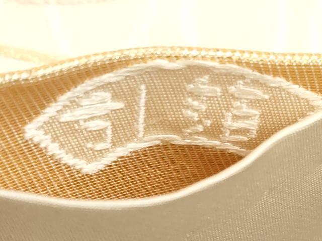 平和屋着物◎六通柄袋帯 唐織 桧垣瑞花文 金糸 引箔 正絹 逸品 DAAU1615xg