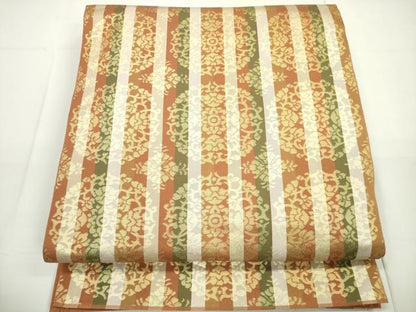 平和屋着物◎六通柄 本袋帯 正倉院花丸文 金糸 正絹 逸品 DAAU1637xg