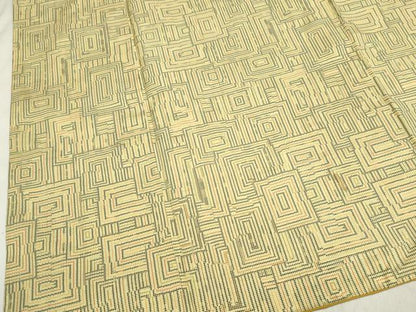 平和屋着物■上質な紬　幾何学文　正絹　逸品　DAAU1811xg