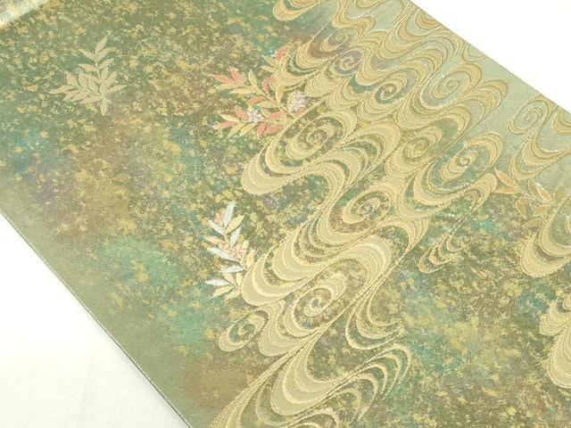 平和屋着物◎六通柄袋帯 有楽文乃匠 金糸 引箔 正絹 逸品 DAAU1836xg
