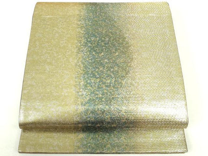 平和屋着物◎六通柄袋帯 霞文 引箔 正絹 逸品 DAAU1845xg