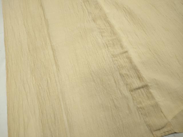 平和屋着物＊夏物 小千谷ちぢみ 蜂蜜色 麻 逸品 DAAU2311ud