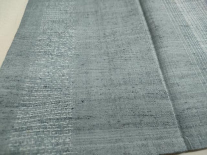 平和屋着物▽上質な紬 単衣 80亀甲 変わり間道 正絹 逸品 DAAU2448ud