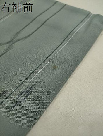 平和屋着物＊夏物 明石ちぢみ 絣文様 ロング丈 正絹 逸品 DAAU2608ud