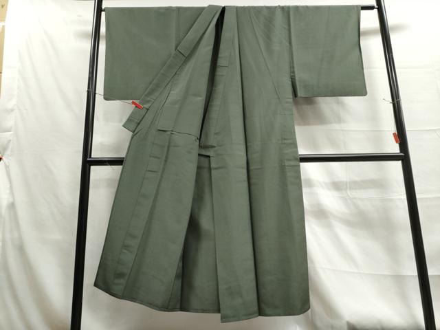 平和屋着物▽男性 紬 単衣 市松文様 正絹 逸品 DAAU2631ud