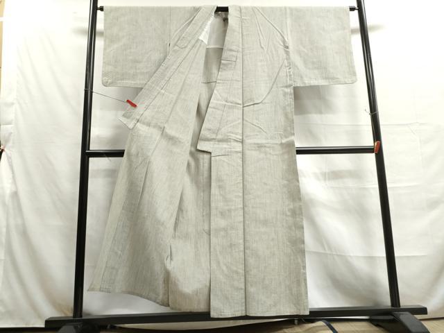 平和屋着物▽上質な紬 単衣 霞文 正絹 逸品 DAAU2656ud