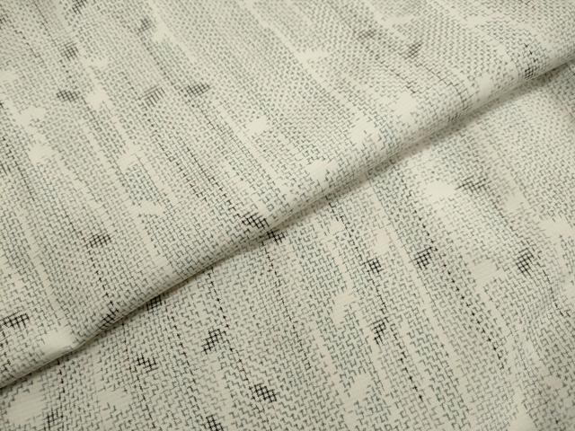 平和屋着物▽上質な紬 単衣 枝葉間道 正絹 逸品 DAAU2659ud