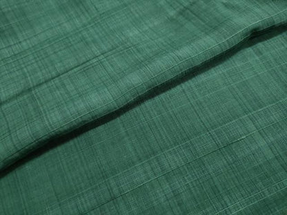 平和屋着物▽上質な紬 単衣 萌葱色 正絹 逸品 未使用 DAAU2666ud