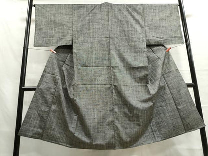 平和屋着物▽男性 紬 単衣 霞文 正絹 逸品 DAAU2671ud