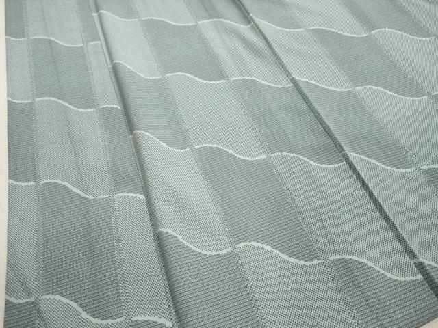 平和屋着物▽小紋 単衣 変わり格子文 洗える着物 DAAU2720ud