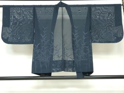 平和屋着物▽夏物 道中着 スリーシーズン 春夏秋 塵除け 紗 草葉文 正絹 逸品 DAAU2733ud