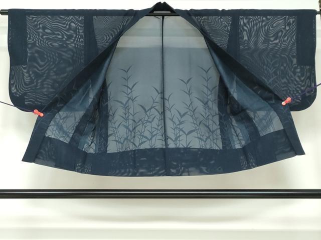 平和屋着物▽夏物 道中着 スリーシーズン 春夏秋 塵除け 紗 草葉文 正絹 逸品 DAAU2733ud