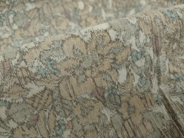 平和屋着物＊夏物　小紋　草花文　洗える着物　DAAU2823ud