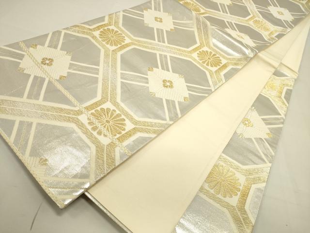 平和屋着物◎六通柄袋帯 蜀江花文 金銀糸 正絹 逸品 DAAU3074op