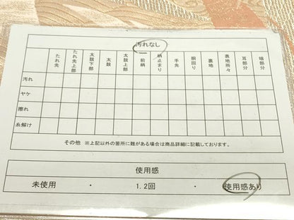 平和屋着物◎六通柄袋帯　飛鳥文　金銀糸　正絹　逸品　DAAU3100op