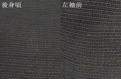 平和屋着物▽男性 単衣 本塩沢 80亀甲 総詰め 正絹 逸品 DAAU3221op
