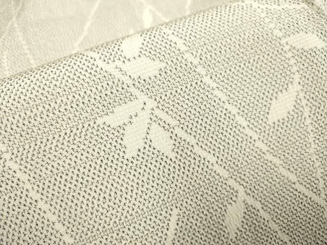平和屋着物▽本塩沢　単衣　枝葉文　やまと誂製　正絹　逸品　未使用　DAAU3570du